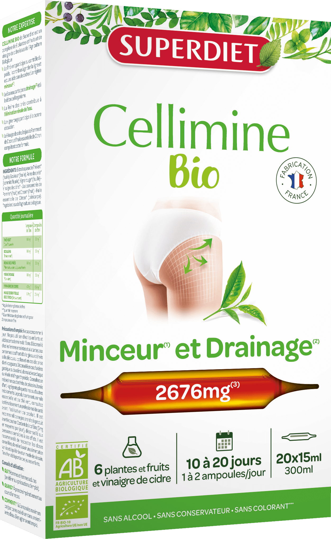 Super Diet Cellimine minceur bio 20x15ml PL 483/88